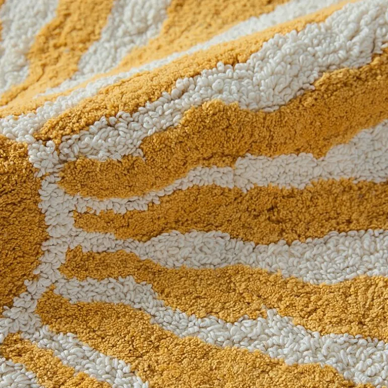 Casual Comfort Sunray Design Cotton Bath Rug