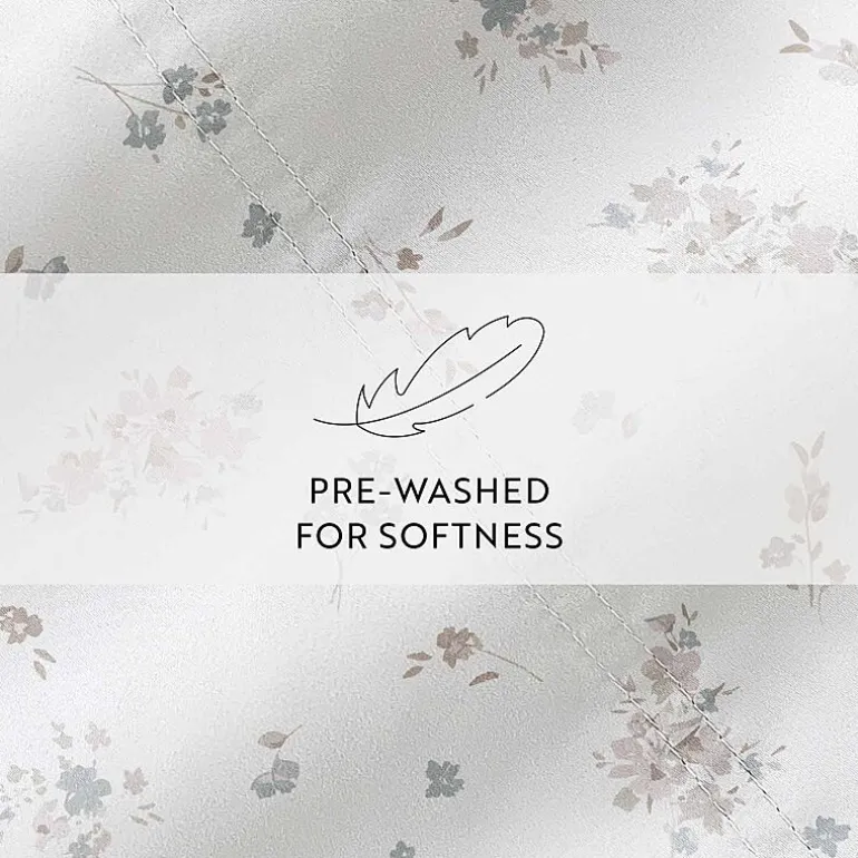 Casual Comfort 300tc Cotton Sateen Pattern 4 piece Sheet Set