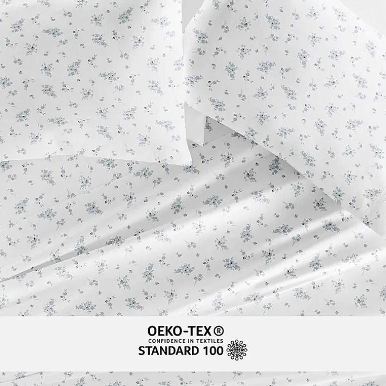 Casual Comfort 300tc Cotton Sateen Pattern 4 piece Sheet Set