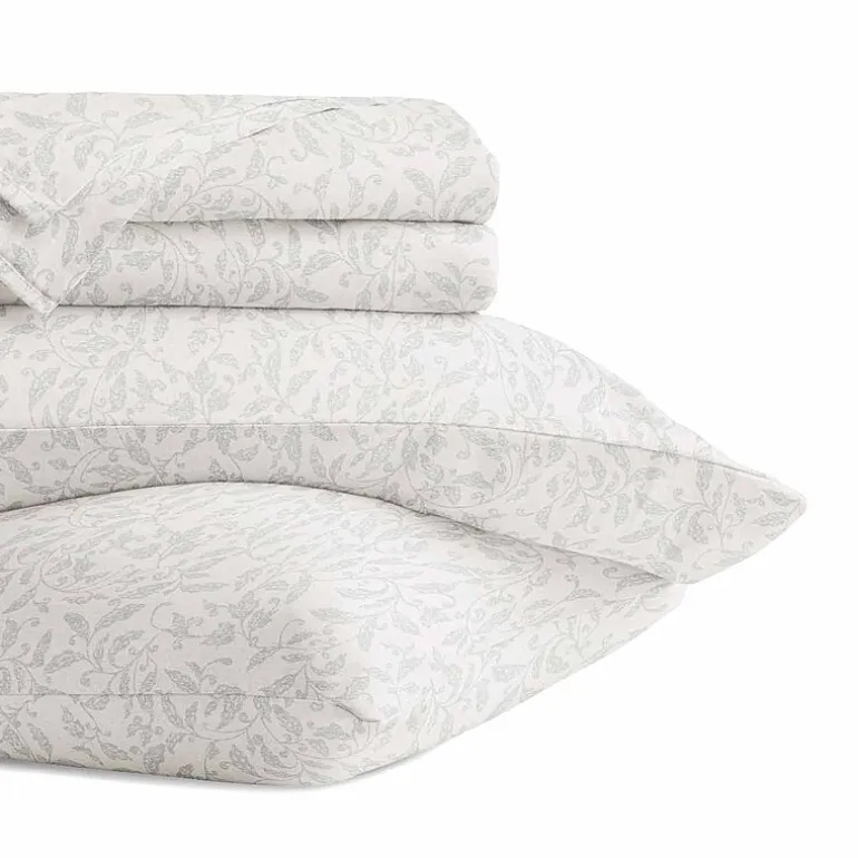 Casual Comfort 300tc Cotton Sateen Pattern 4 piece Sheet Set
