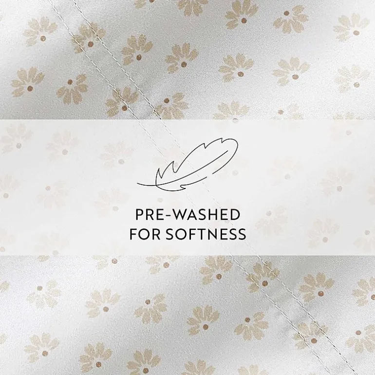 Casual Comfort 300tc Cotton Sateen Pattern 4 piece Sheet Set