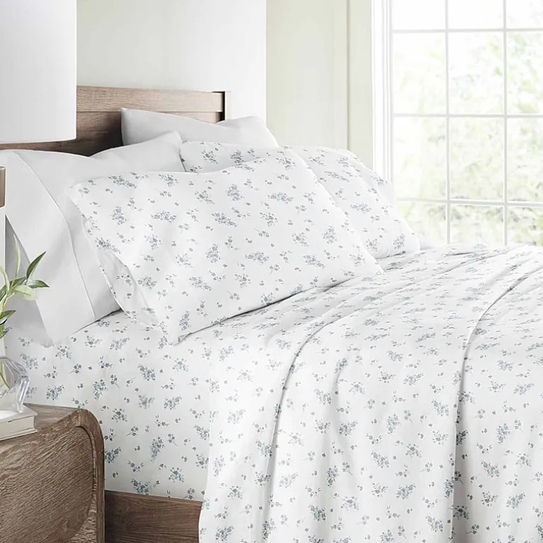 Casual Comfort 300tc Cotton Sateen Pattern 4 piece Sheet Set