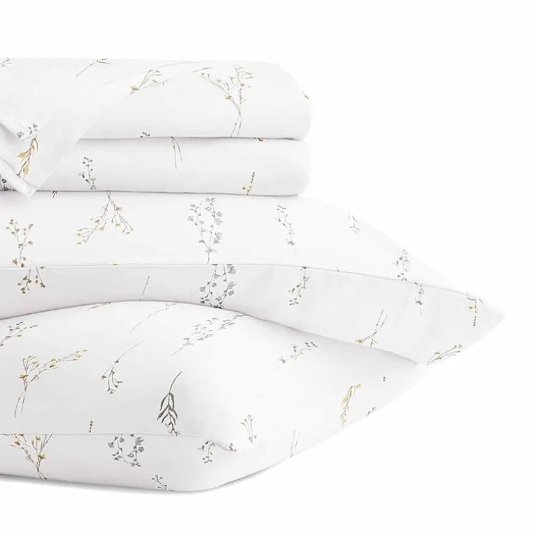 Casual Comfort 300tc Cotton Sateen Pattern 4 piece Sheet Set