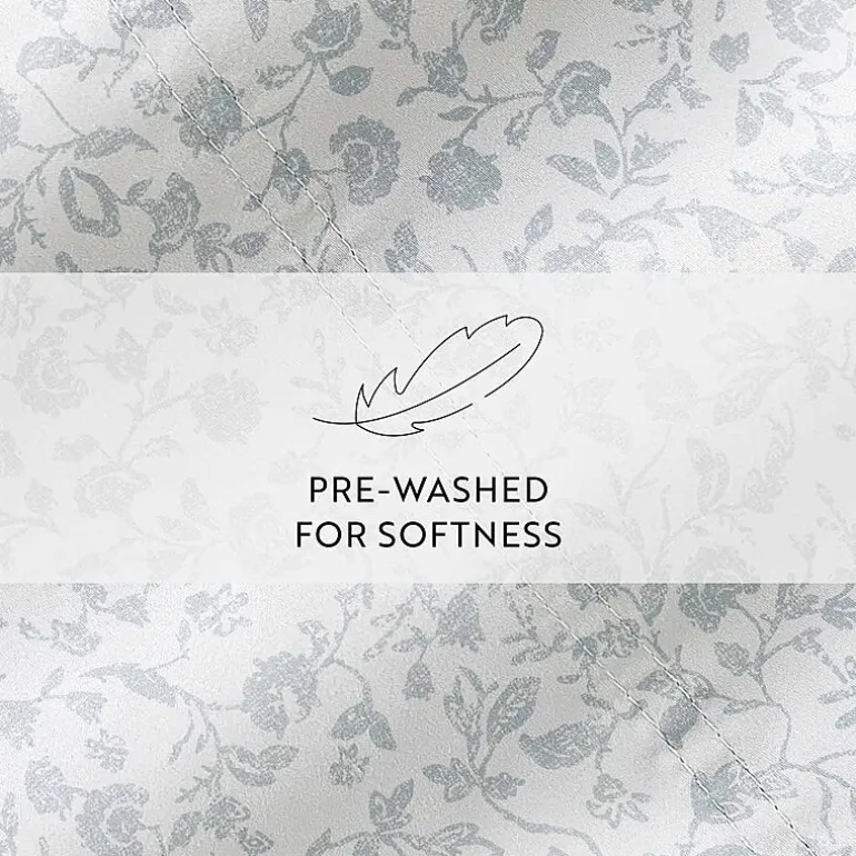 Casual Comfort 300tc Cotton Sateen Pattern 4 piece Sheet Set