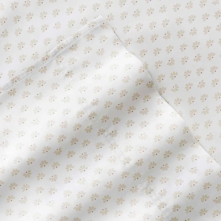 Casual Comfort 300tc Cotton Sateen Pattern 4 piece Sheet Set