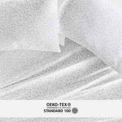 Casual Comfort 300tc Cotton Sateen Pattern 4 piece Sheet Set