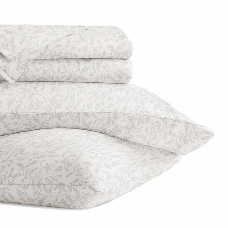 Casual Comfort 300tc Cotton Sateen Pattern 4 piece Sheet Set