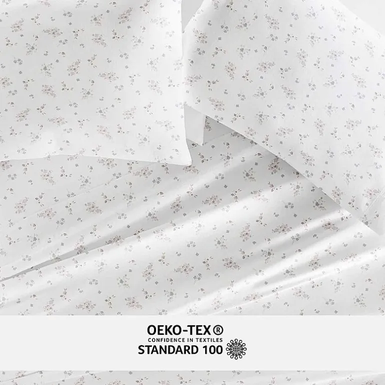 Casual Comfort 300tc Cotton Sateen Pattern 4 piece Sheet Set