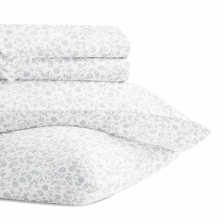 Casual Comfort 300tc Cotton Sateen Pattern 4 piece Sheet Set
