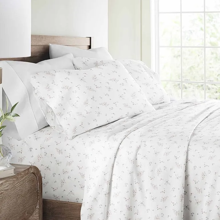 Casual Comfort 300tc Cotton Sateen Pattern 4 piece Sheet Set