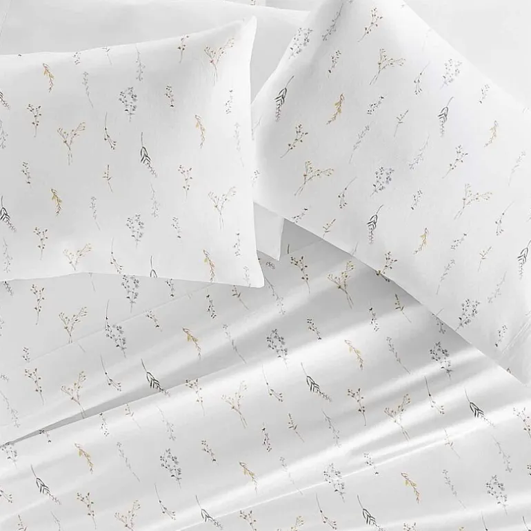 Casual Comfort 300tc Cotton Sateen Pattern 4 piece Sheet Set
