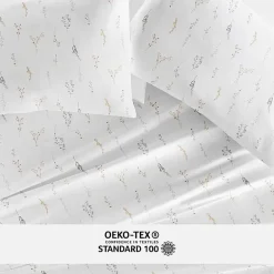 Casual Comfort 300tc Cotton Sateen Pattern 4 piece Sheet Set