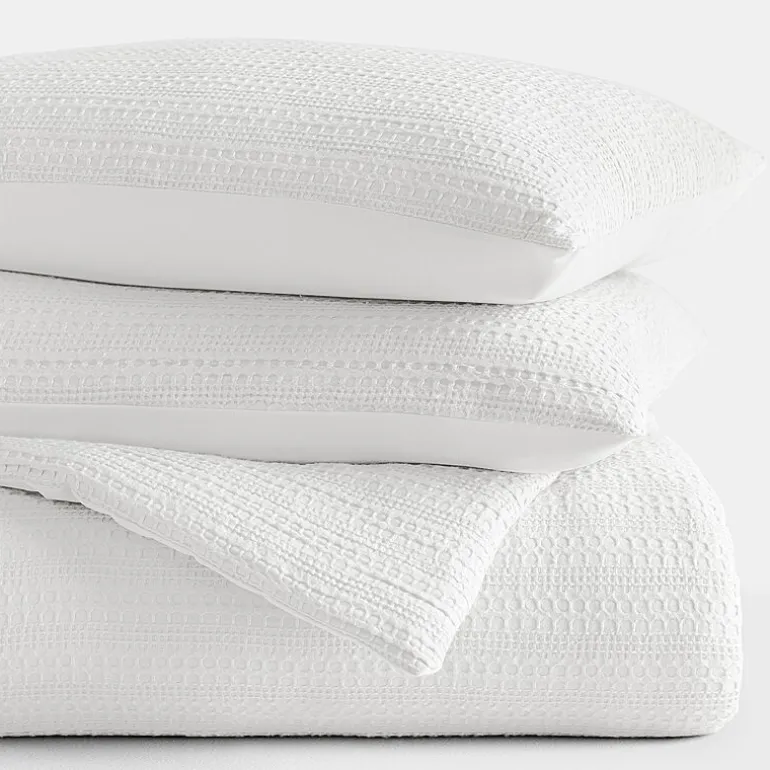 Casual Comfort Waffle Textured Midweight Down Alternative Comforter Set