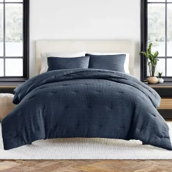 Casual Comfort Waffle Textured Midweight Down Alternative Comforter Set
