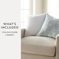 Casual Comfort Willow Cotton 2-pc. Square Throw Pillow Set