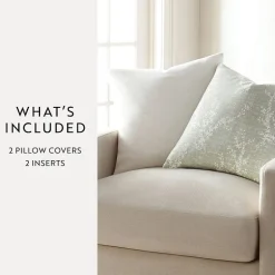 Casual Comfort Willow Cotton 2-pc. Square Throw Pillow Set