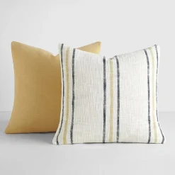 Casual Comfort Yarn Dyed Stripes 2-pc. Square Throw Pillow Set