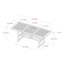 Catania Extendable Patio Dining Table