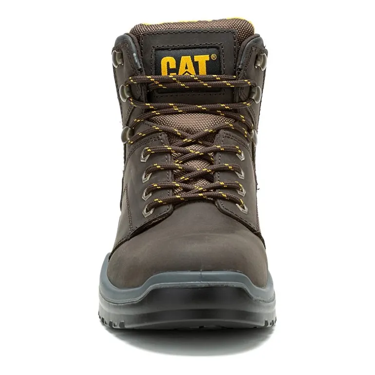 CAT Mens Slip Resistant Striver Steel Toe Work Boots