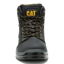 CAT Mens Slip Resistant Striver Steel Toe Work Boots