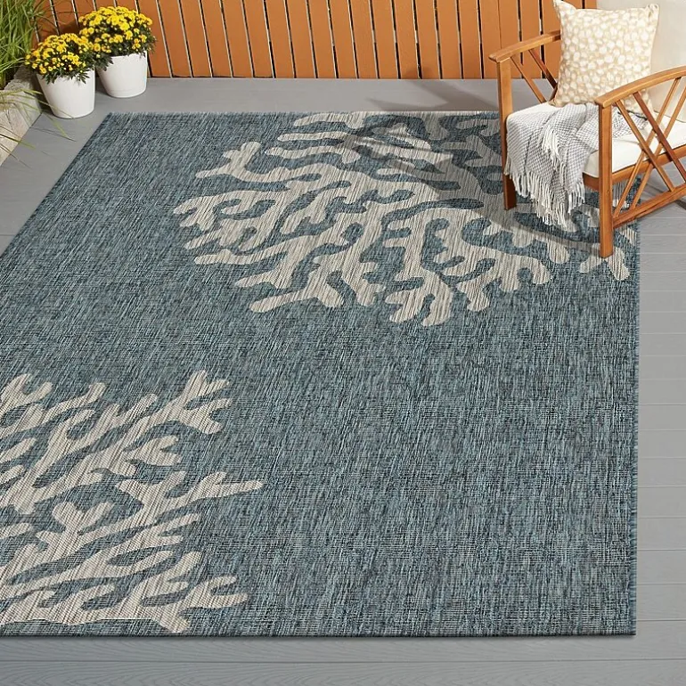 Celeste Coastal Reef Indoor Outdoor Rectangular Area Rug