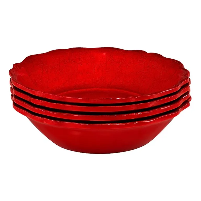Certified International Crackle 4-pc. Melamine Soup Bowl