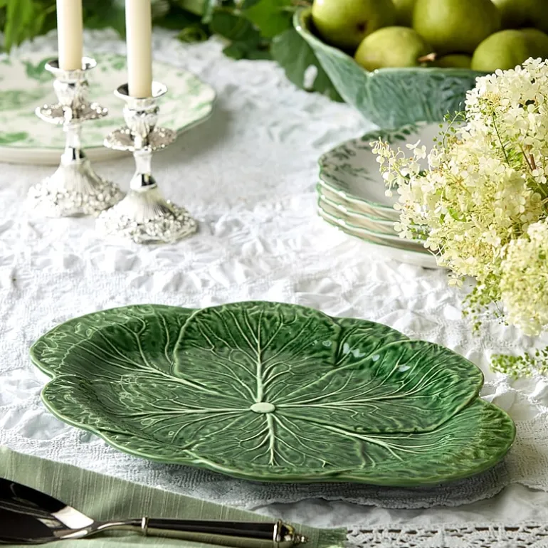 Certified International Le Jardin Cabbage Stoneware Serving Platter