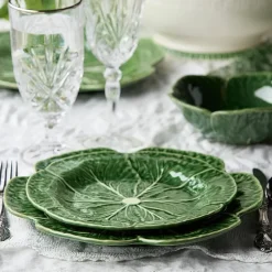 Certified International Le Jardin Cabbage 4-pc. Stoneware Salad Plate