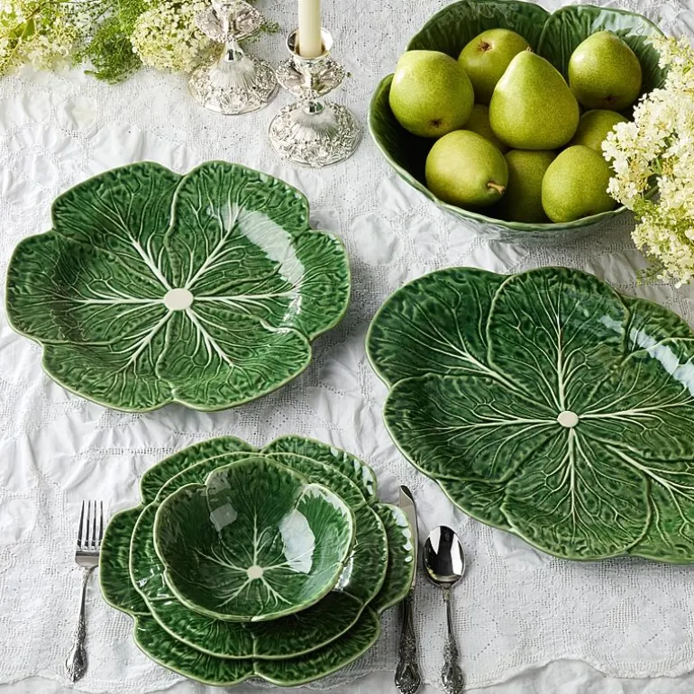 Certified International Le Jardin Cabbage 4-pc. Stoneware Dinner Plate