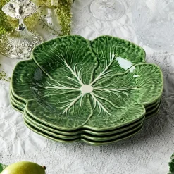 Certified International Le Jardin Cabbage 4-pc. Stoneware Dinner Plate