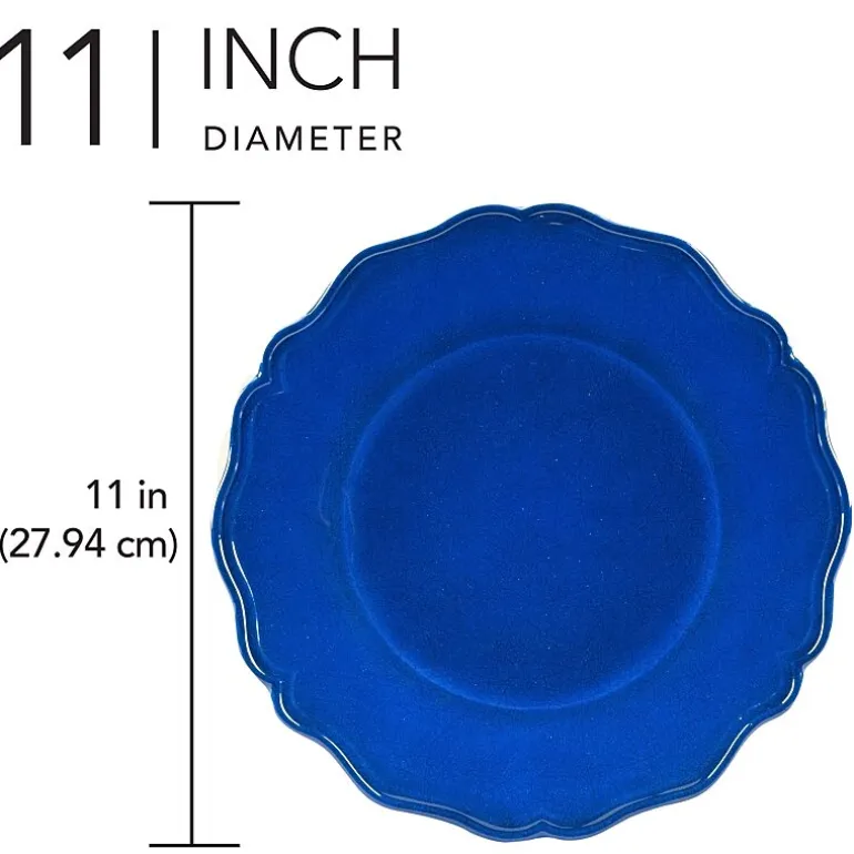 Certified International 4-pc. Red Crackle Melamine Dinner Plate