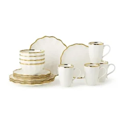 Certified International Regency Gold 16-pc. Porcelain Dinnerware Set