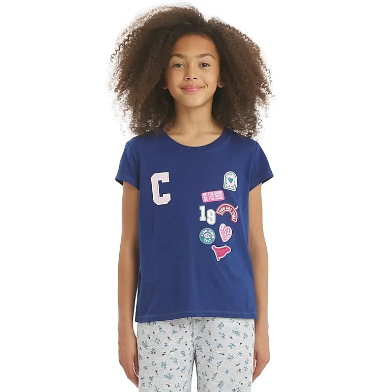 Champion Big Kid Girls Crew Neck Short Sleeve Classic Fit Graphic T-Shirt