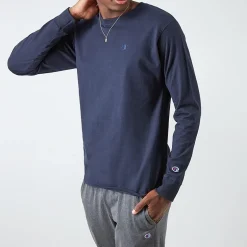 Champion Mens Crew Neck Long Sleeve Active T-Shirt