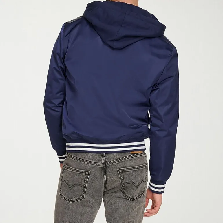 Champion Mens Hooded Midweight Bomber Jacket