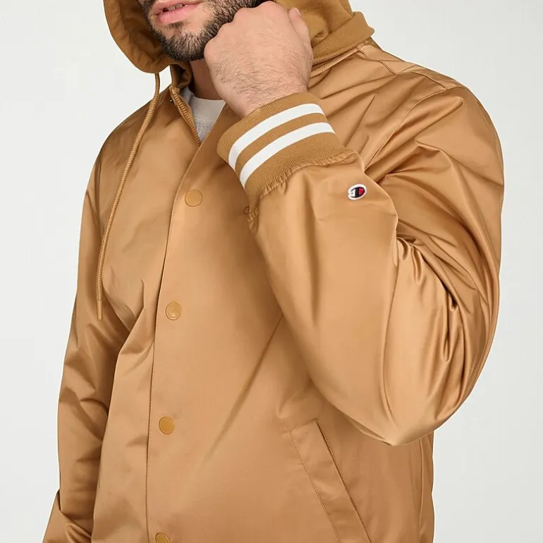 Champion Mens Hooded Midweight Bomber Jacket