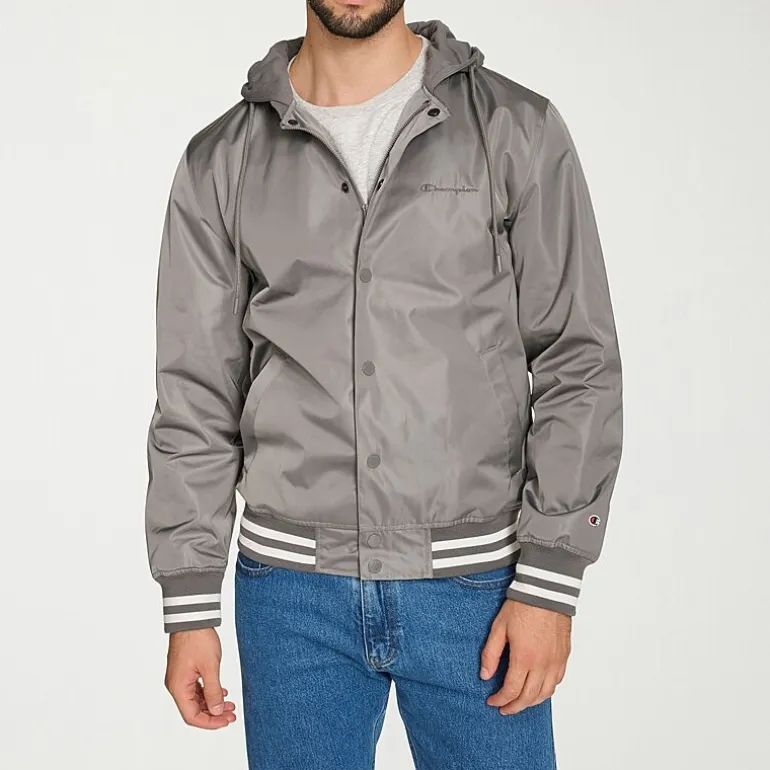 Champion Mens Hooded Midweight Bomber Jacket