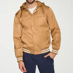Champion Mens Hooded Midweight Bomber Jacket