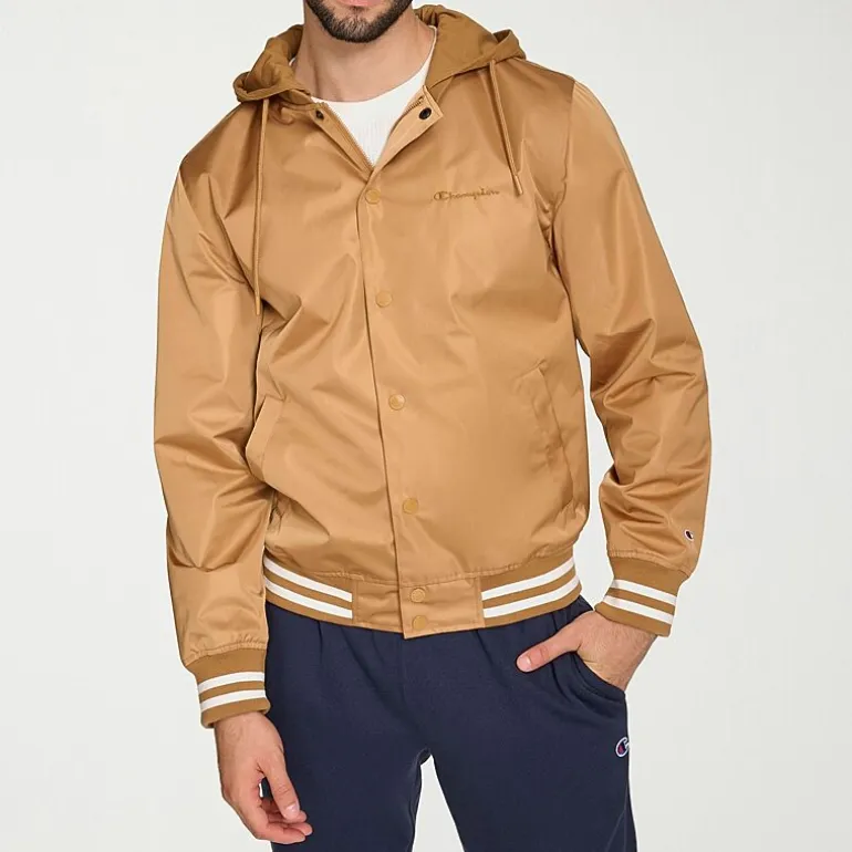 Champion Mens Hooded Midweight Bomber Jacket