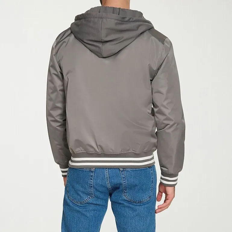 Champion Mens Hooded Midweight Bomber Jacket