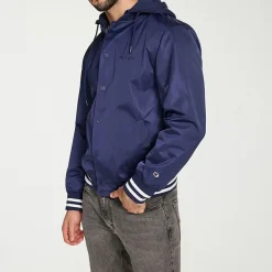 Champion Mens Hooded Midweight Bomber Jacket