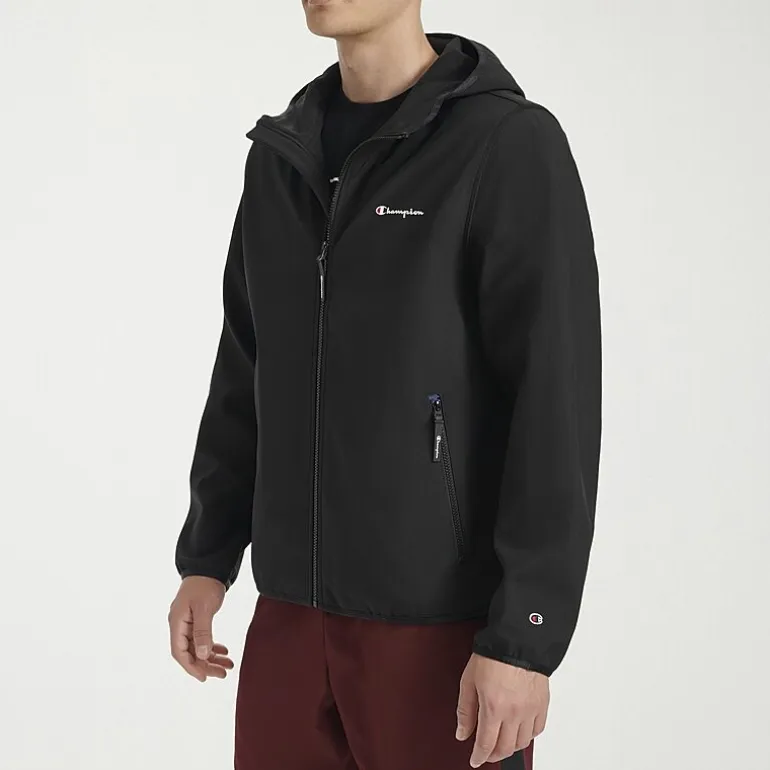 Champion Mens Hooded Water Resistant Midweight Softshell Jacket