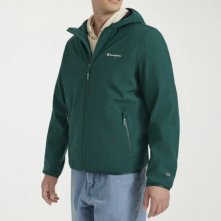 Champion Mens Hooded Water Resistant Midweight Softshell Jacket