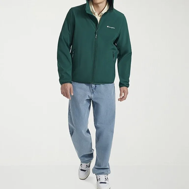 Champion Mens Hooded Water Resistant Midweight Softshell Jacket