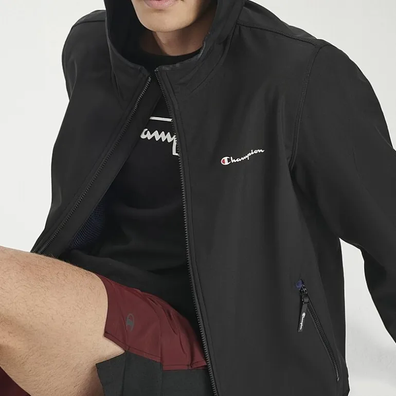 Champion Mens Hooded Water Resistant Midweight Softshell Jacket