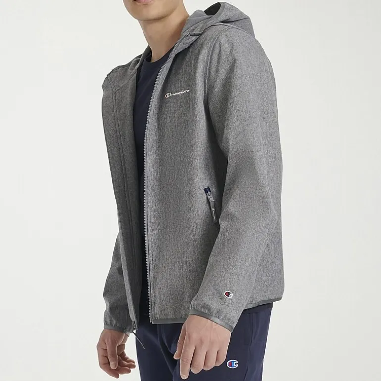 Champion Mens Hooded Water Resistant Midweight Softshell Jacket