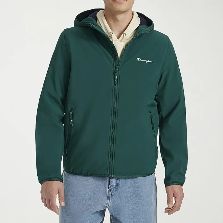 Champion Mens Hooded Water Resistant Midweight Softshell Jacket