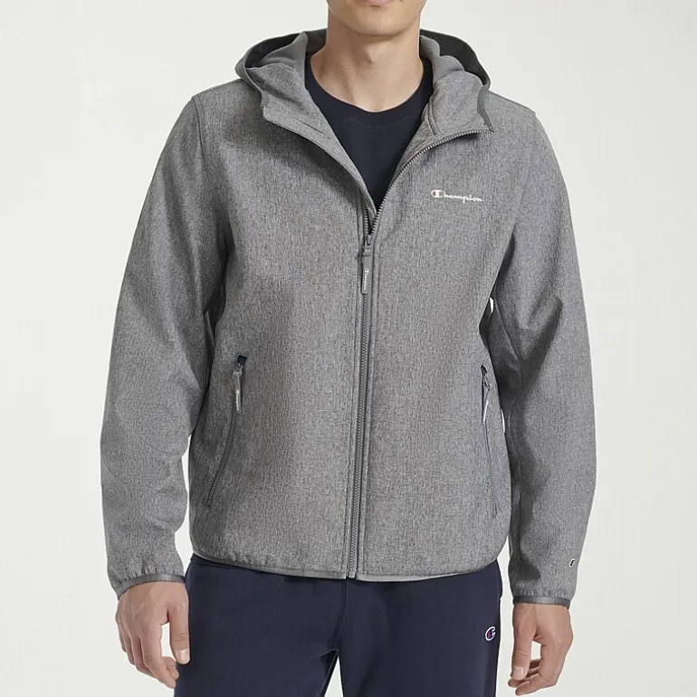 Champion Mens Hooded Water Resistant Midweight Softshell Jacket