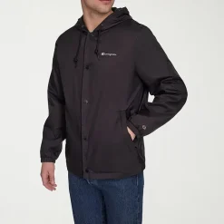 Champion Mens Hooded Water Resistant Midweight Raincoat