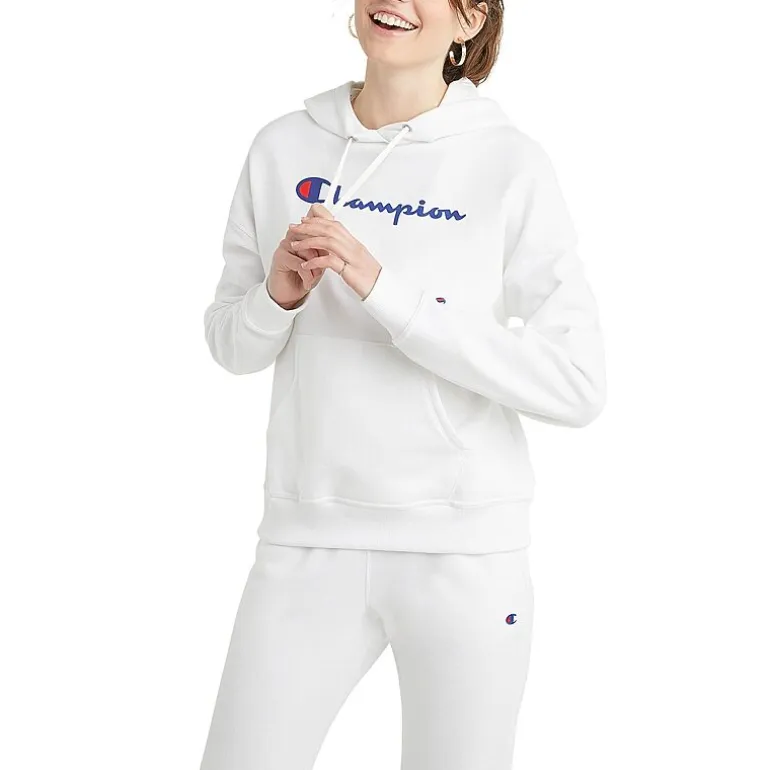Champion Powerblend Graphic Logo Hoodie